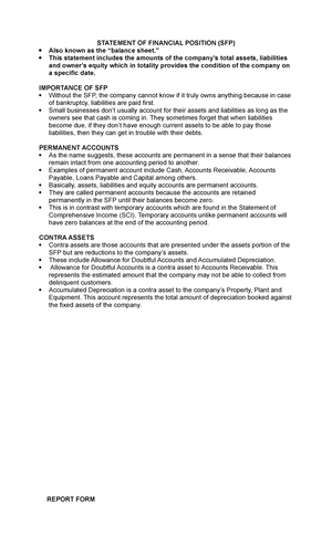 Aying Acctg 101A Notes (Part 2) - PART 2 THE ACCOUNTING AND THE DOUBLE ...
