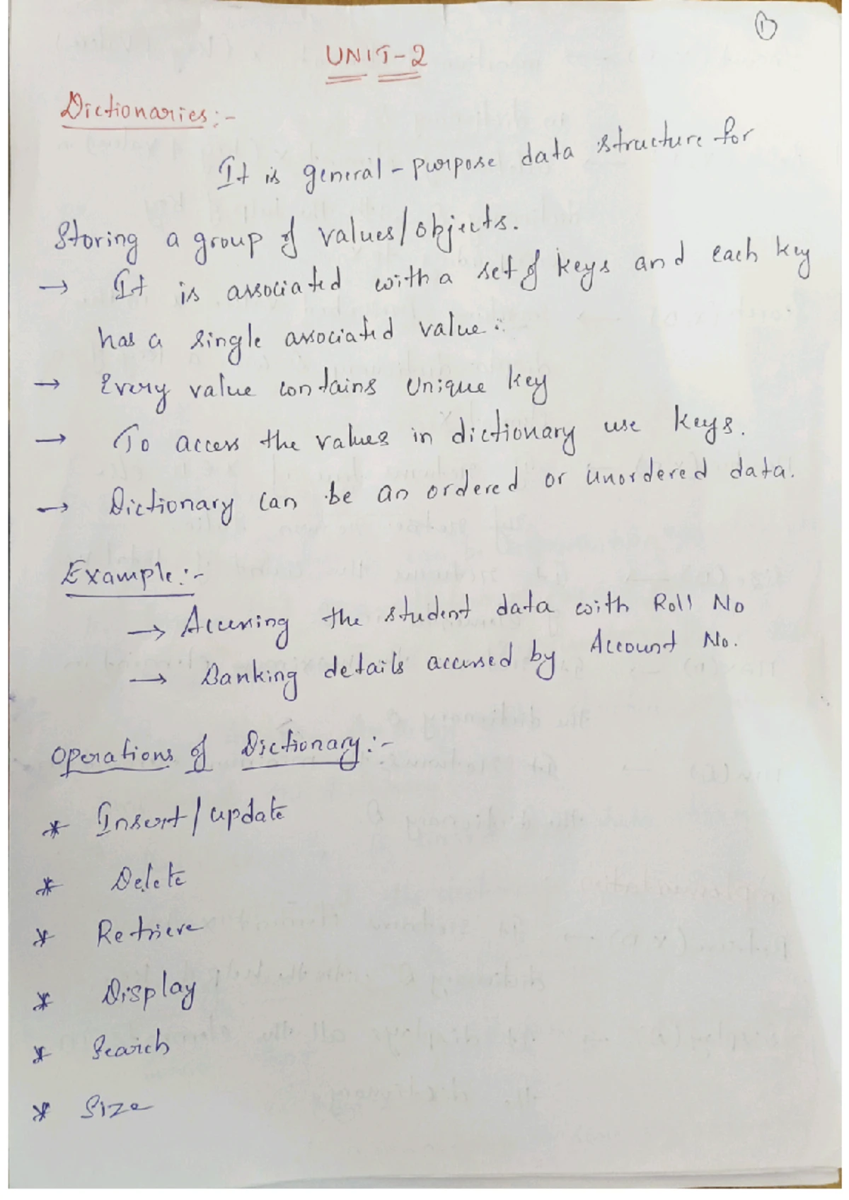 DS Unit 1 Notes: Introduction to Data Structures and Algorithms - Studocu