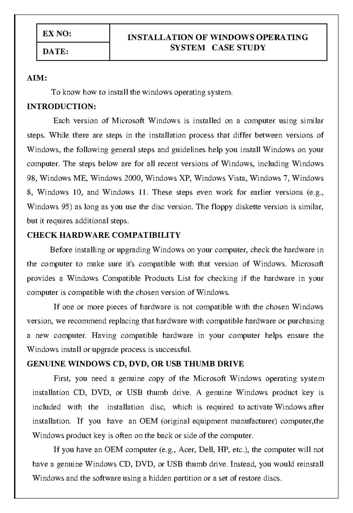 UNIT 5 - Case Study on Linux System Design Principles and Management ...