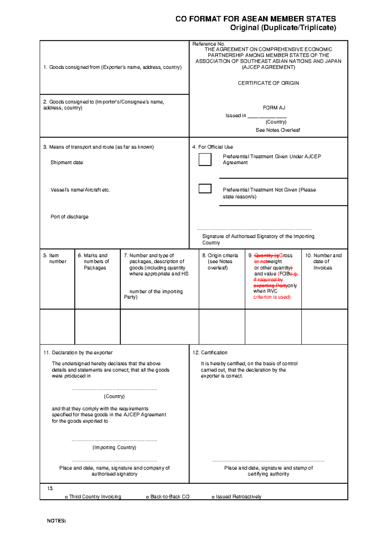 EPA - Asean - law - CO FORMAT FOR ASEAN MEMBER STATES Original ...