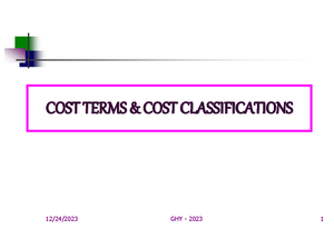 COST I-CH-6 - CHAPTER 6 - Activity-Based Costing Activity-based costing ...