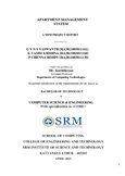 DBMS Mini Project: Apartment Management System Report (18CSC303J)