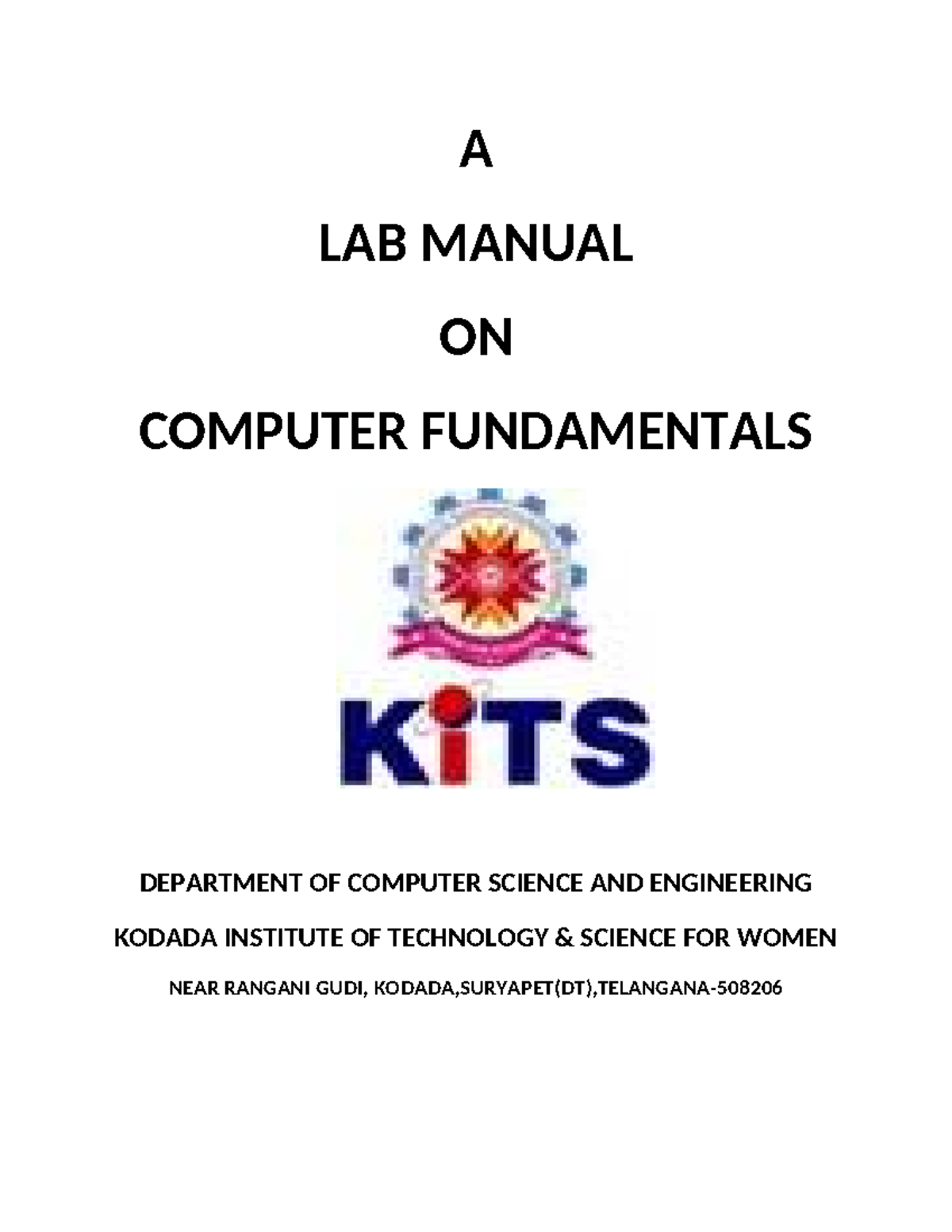CF - it is very useful - Computer Science - A LAB MANUAL ON COMPUTER ...
