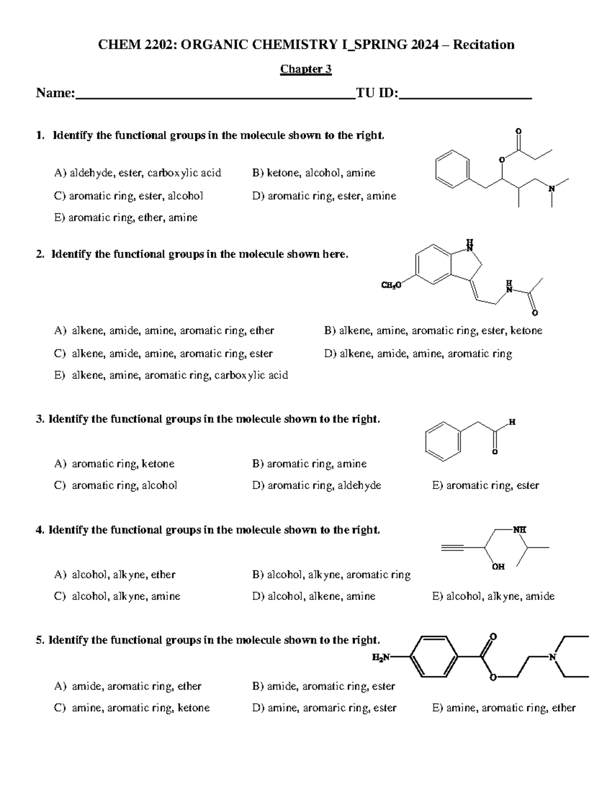 CHEM+2201 Spring+2024+-+ Recitation chapter+3+questions - CHEM 220 2 ...