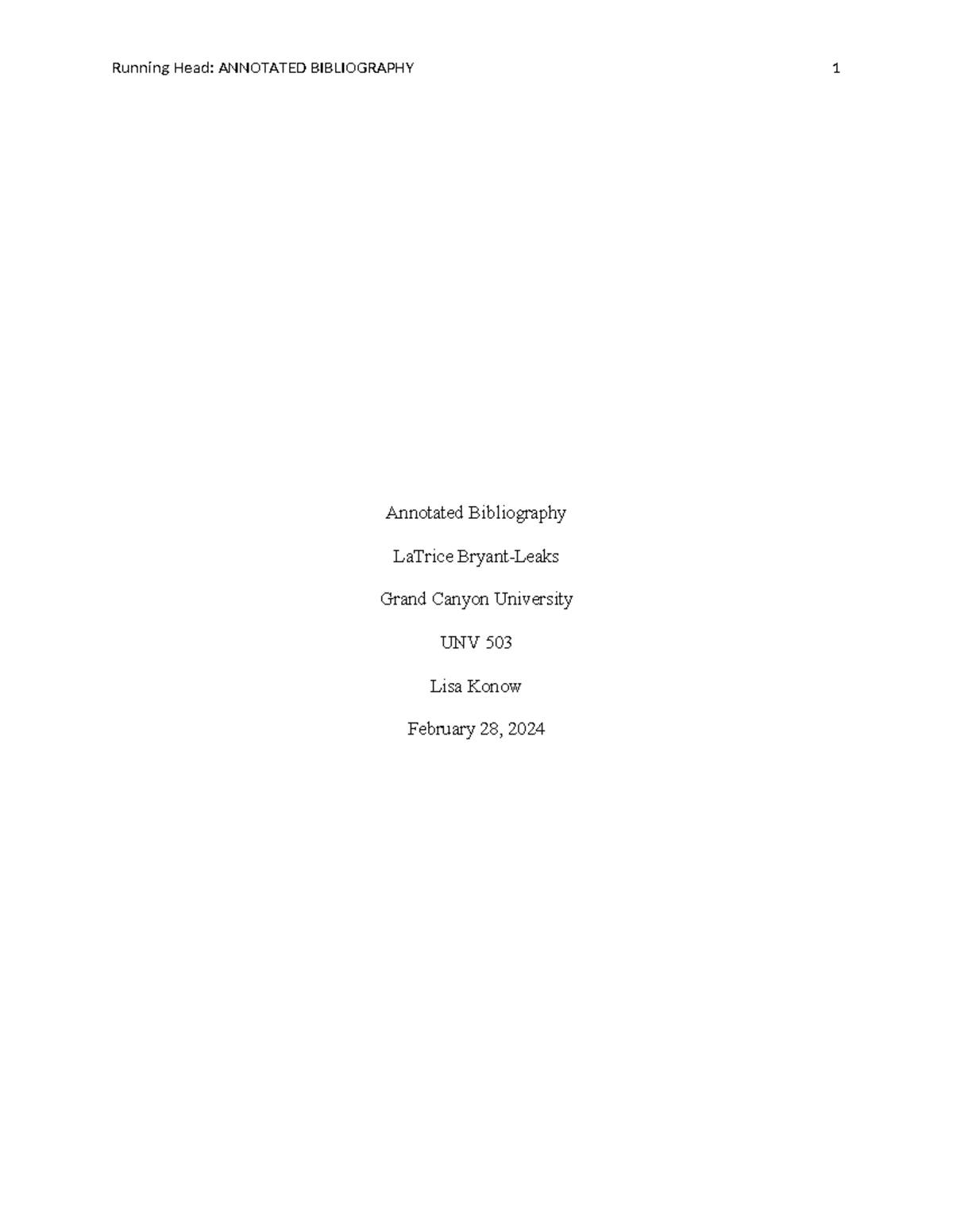 Annotated Bibliography for UNV 503: Abortion and Incarceration Issues ...