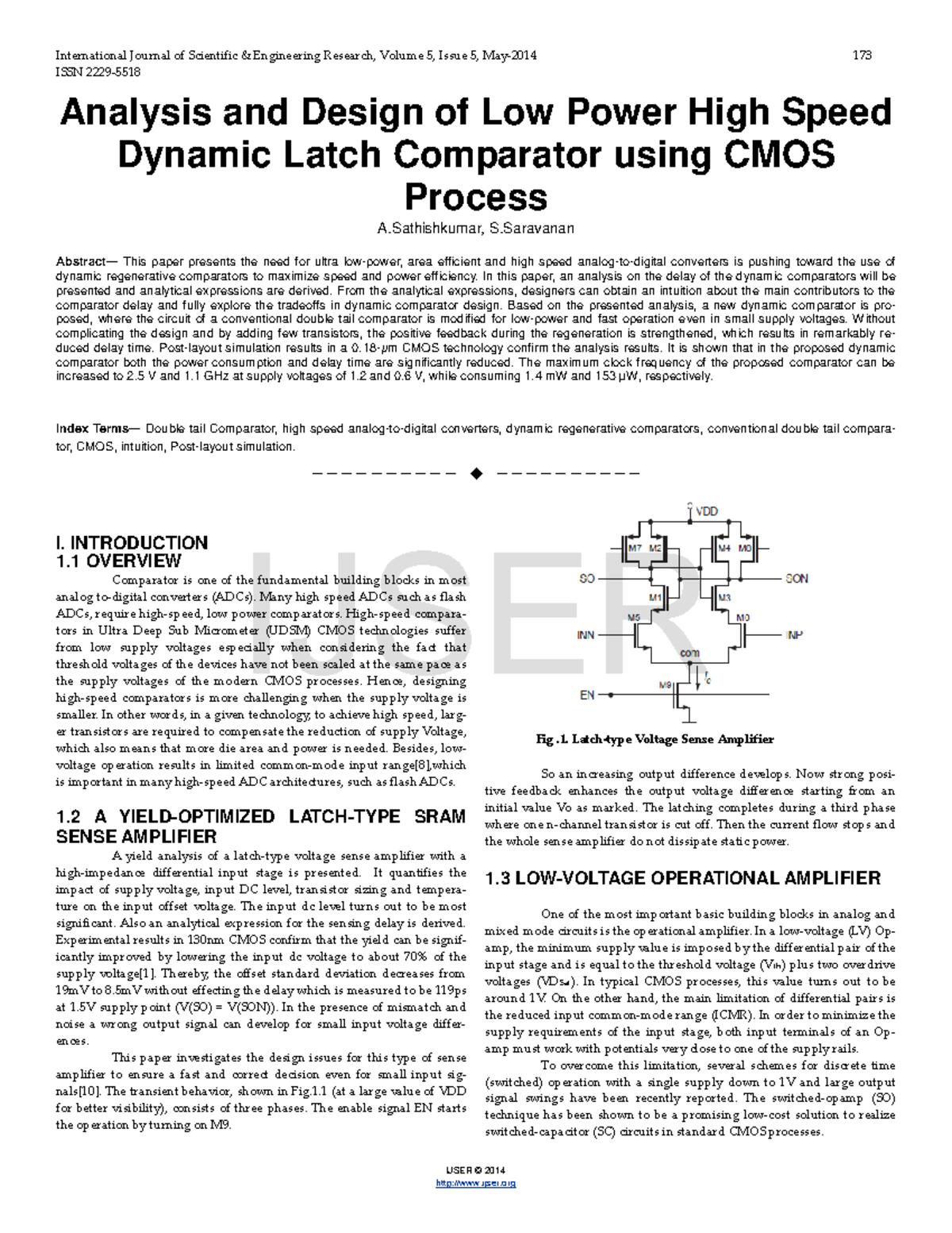 Analysis and Design of Low Power High Speed Dynamic Latch Comparator ...