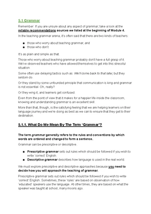TEFL Module 3 - Understanding and Motivating Learners - Studocu