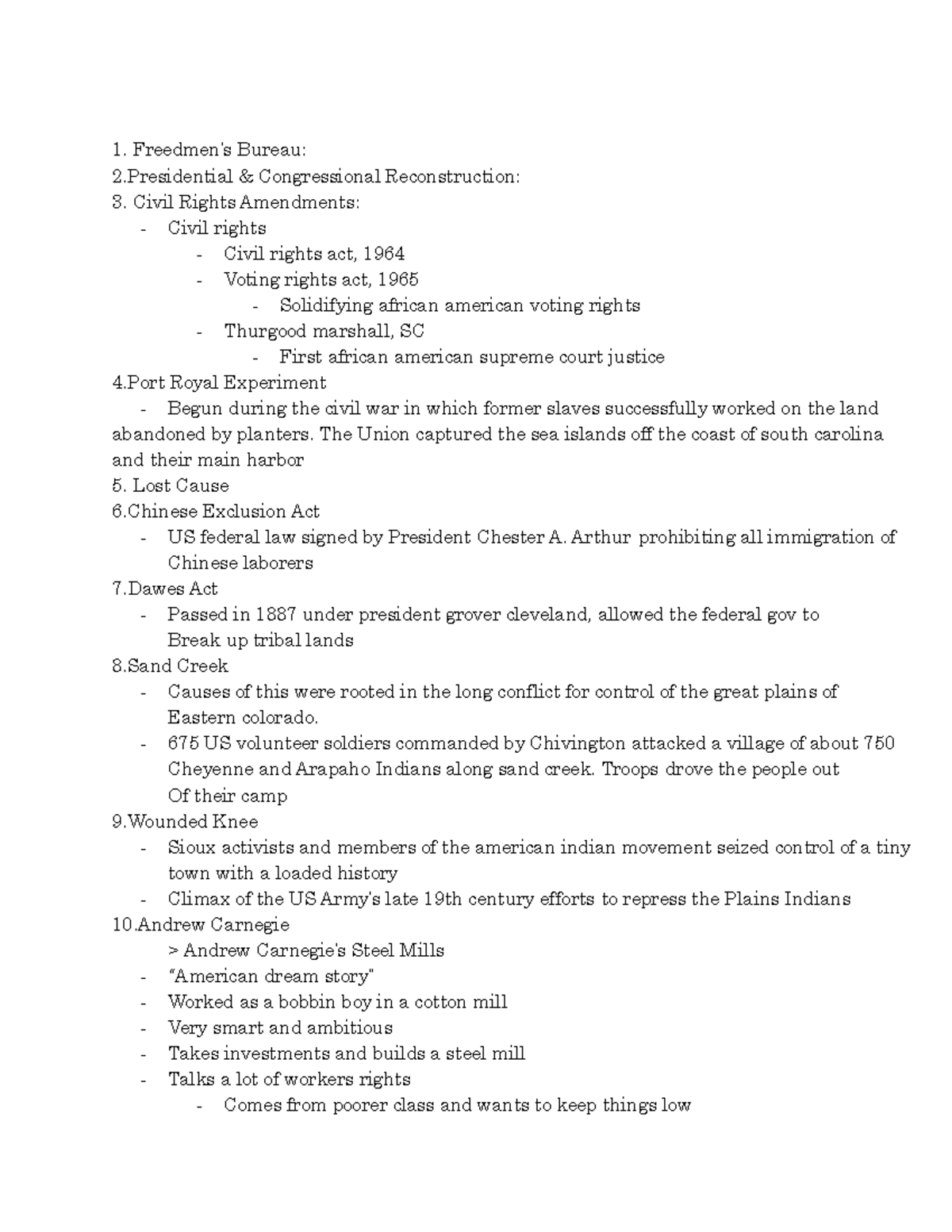HIST 101: Comprehensive Notes for History Final Exam - Studocu