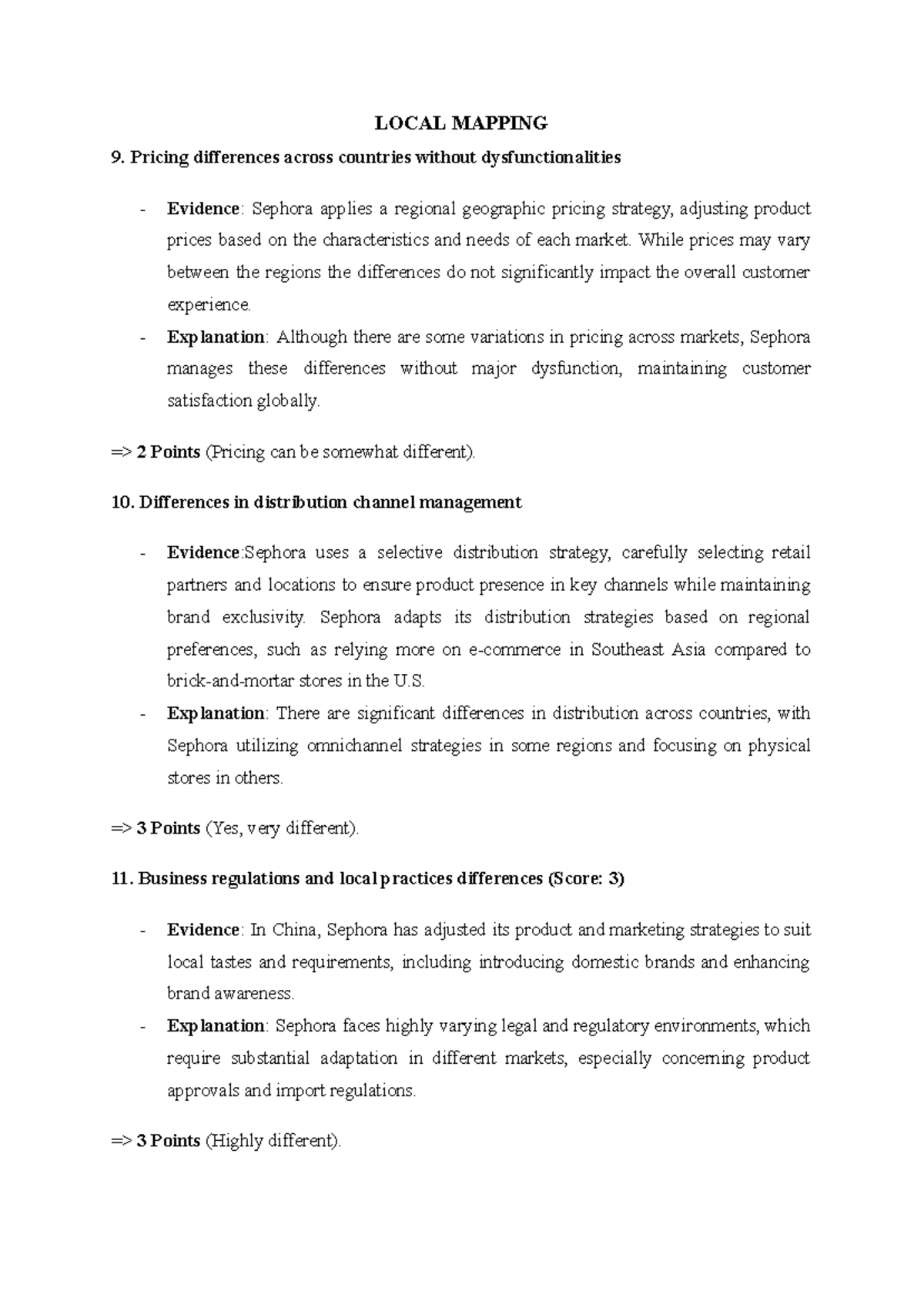 Global vs. Local Mapping Strategy Proposal: Insights and Evidence - Studocu