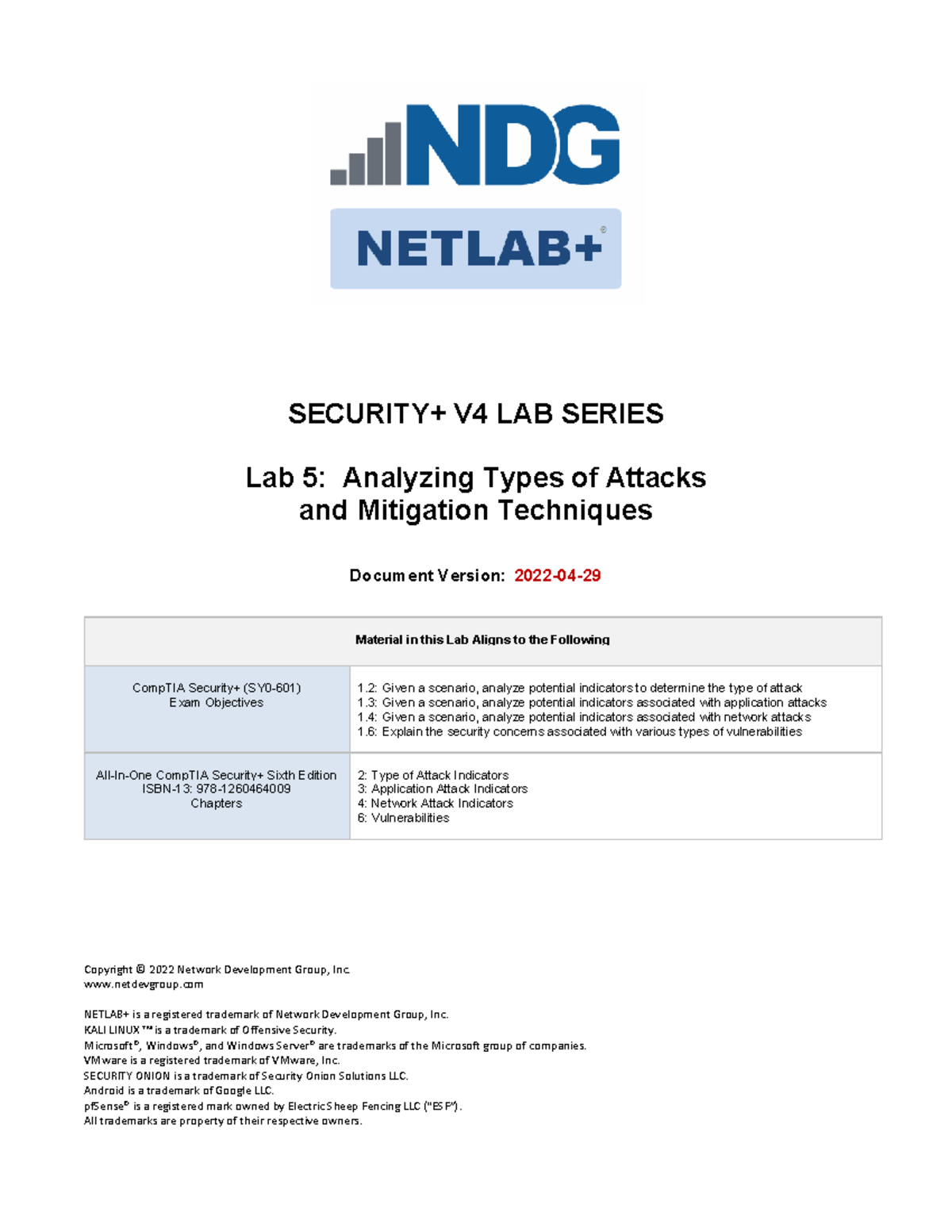 CompTIA Security+ (SY0-601) Lab 5: Analyzing Attack Types & Mitigation ...