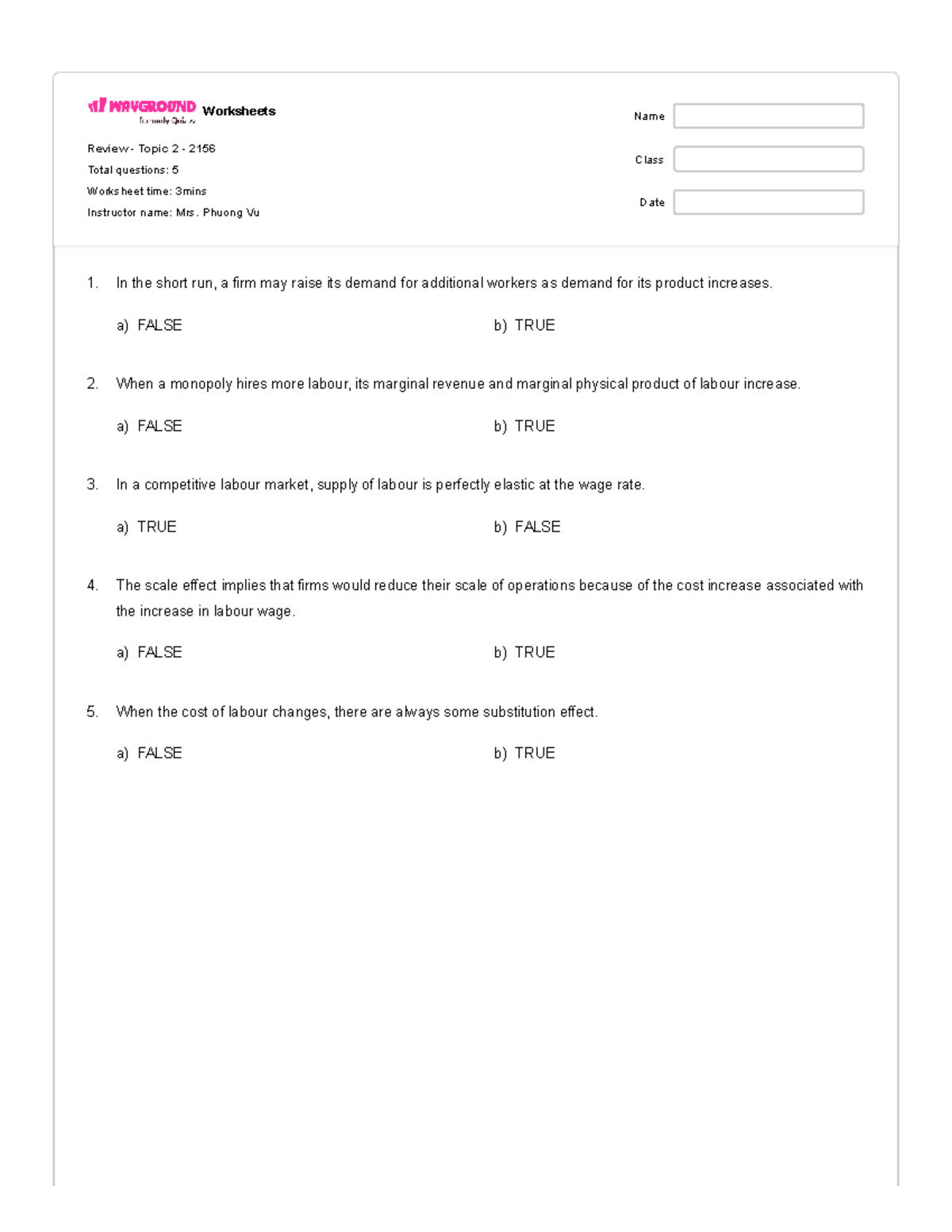 Topic 2 - Part 1 - Extra Questions Review 2156 - Studocu