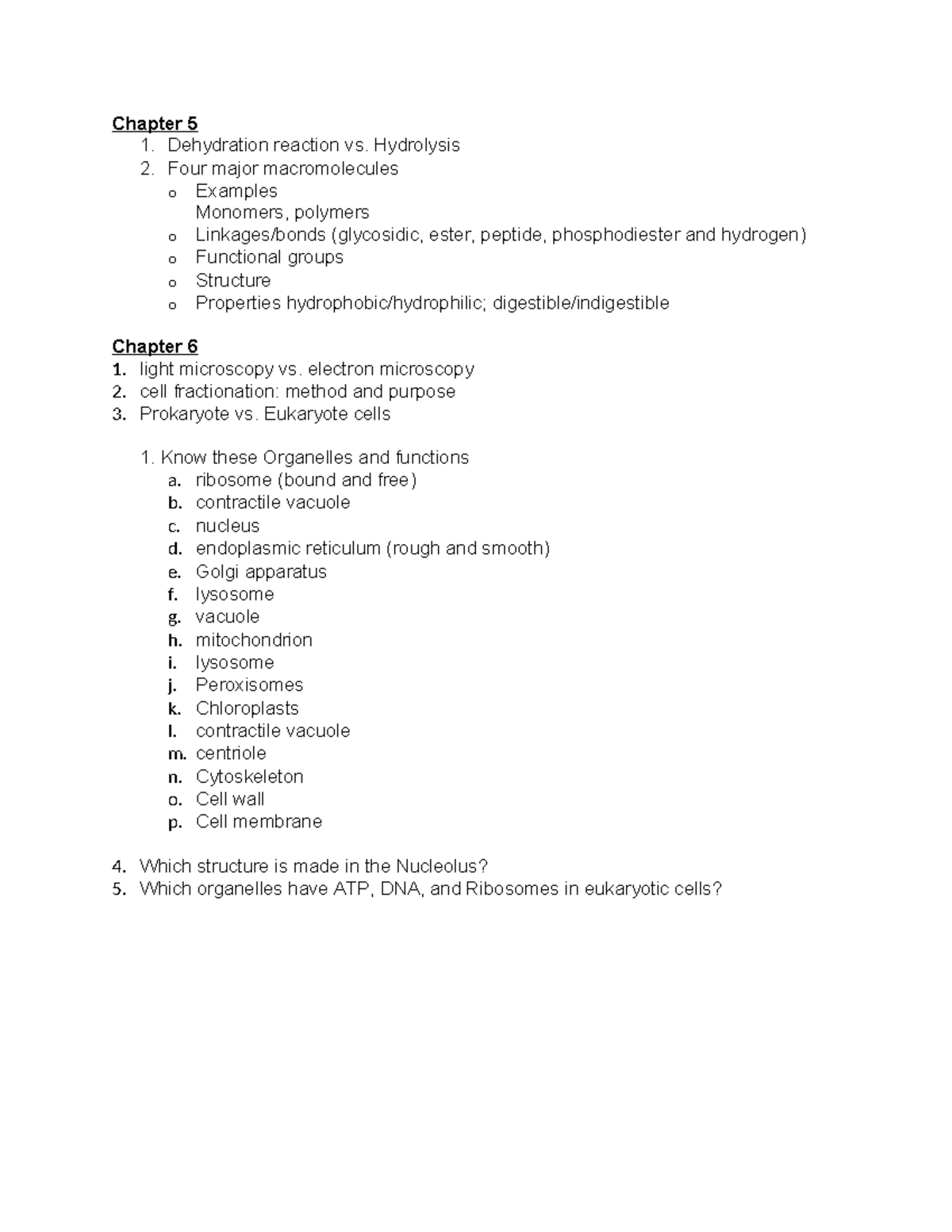 Quiz 2 Study Guide: Key Concepts from Chapters 5-7 - Studocu