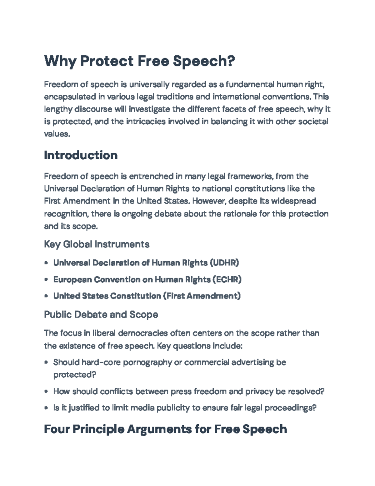 Understanding the Importance of Free Speech and Its Boundaries - Why ...