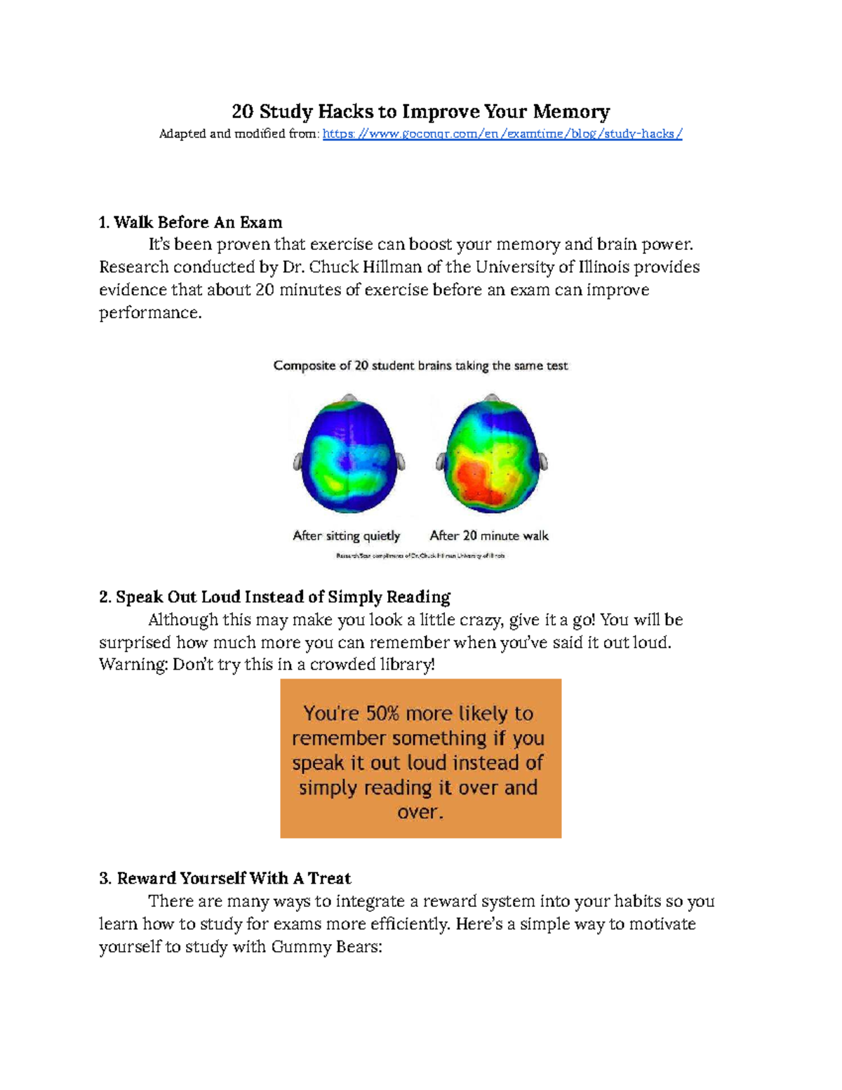 20 Study Hacks to Improve Your Memory - 20 Study Hacks to Improve Your ...