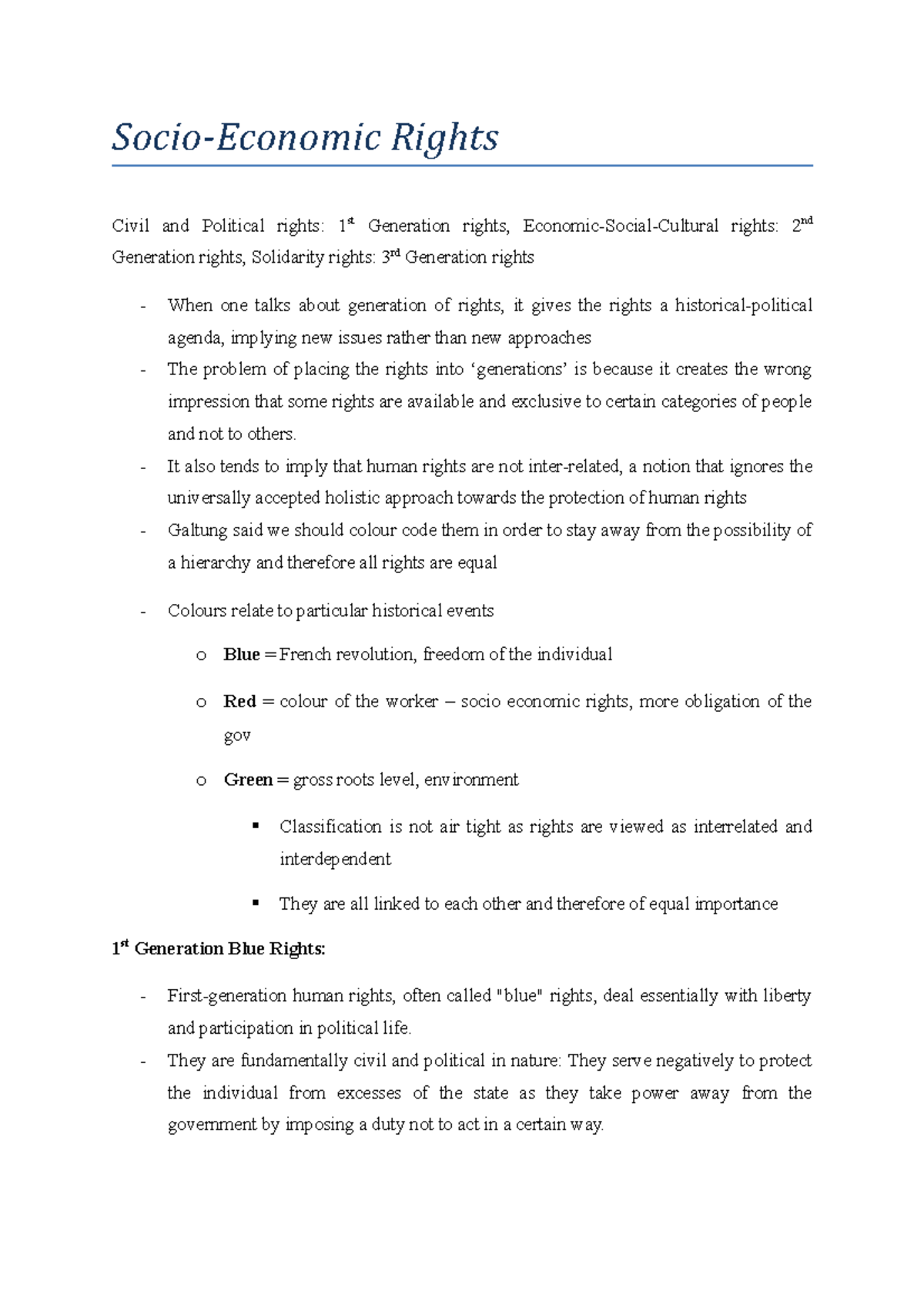 Economic and Social Rights Overview: Key Concepts and Interpretations ...