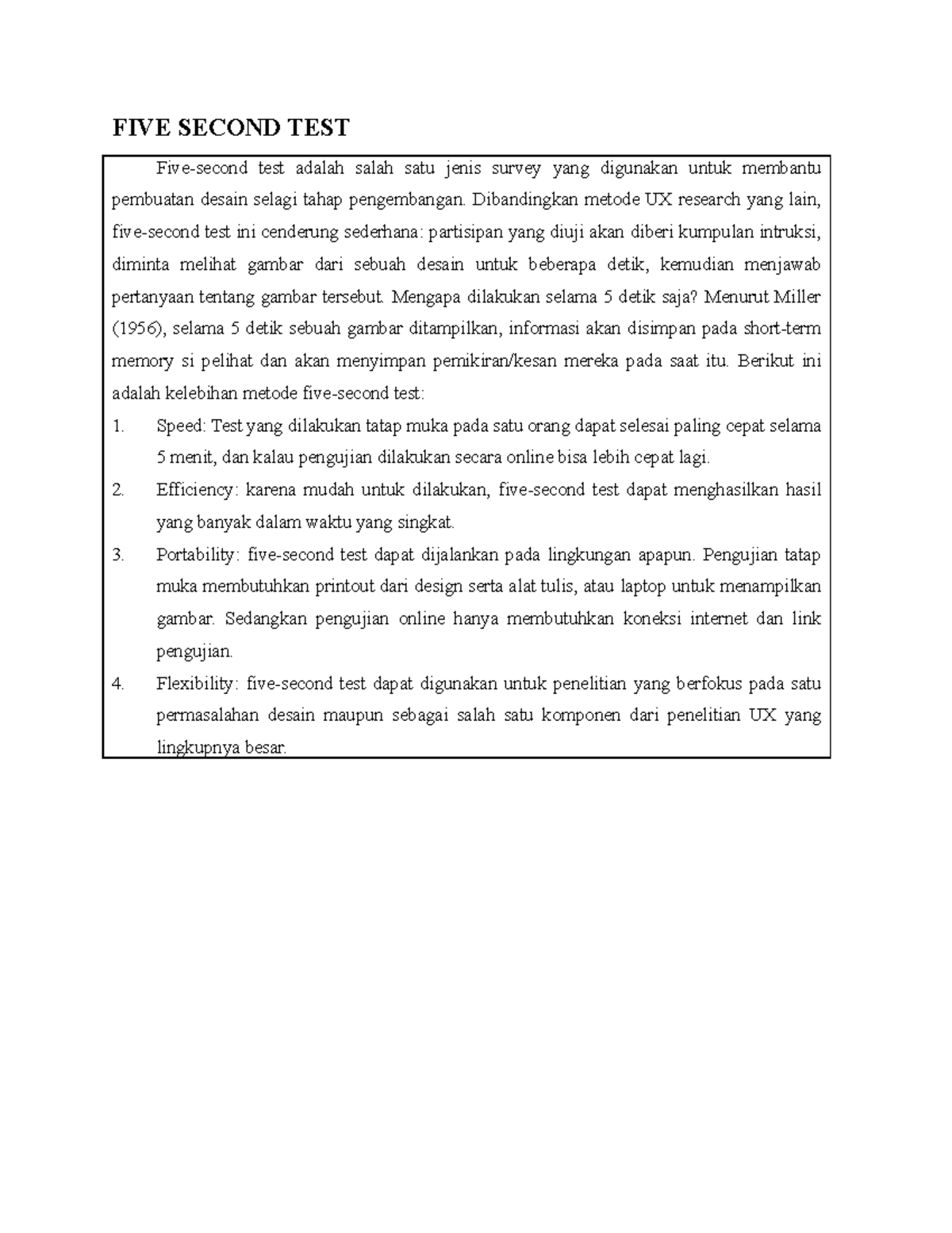 Metode Pengujian Five Second Test (5ST) dalam Desain User Experience ...