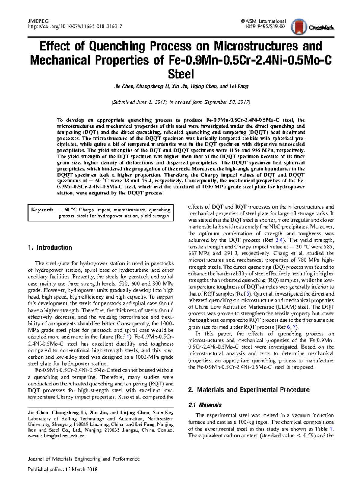 22 JMEPEG Effect of Quenching Process on Microstructures & Mechanical ...