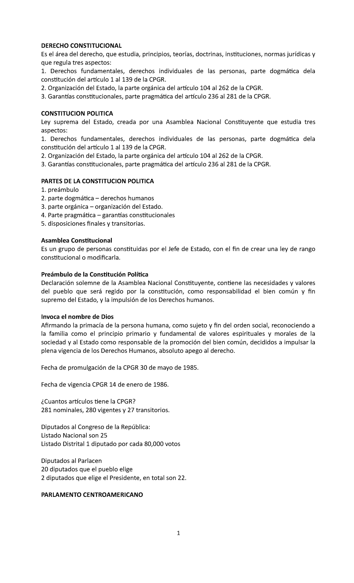 Cuestionario de Derecho Constitucional (DERECHO CONST) - Studocu