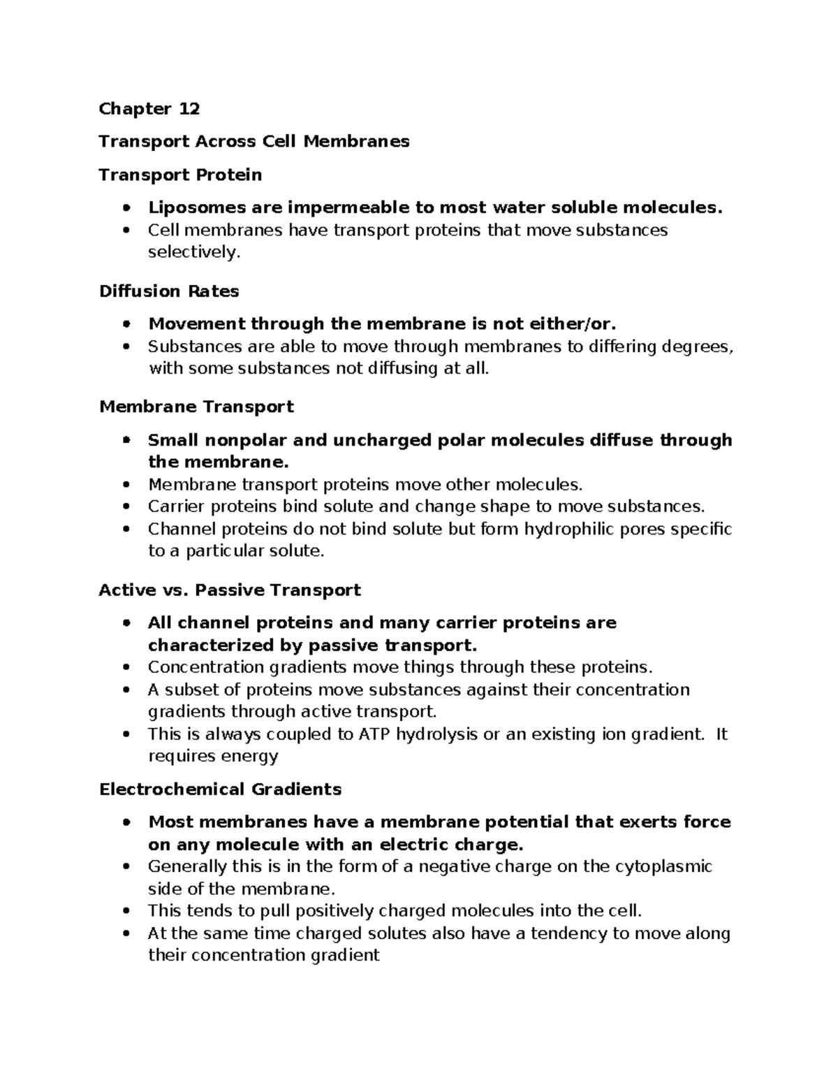 Chapter 15: Intracellular Compartments & Protein Transport Notes - Studocu