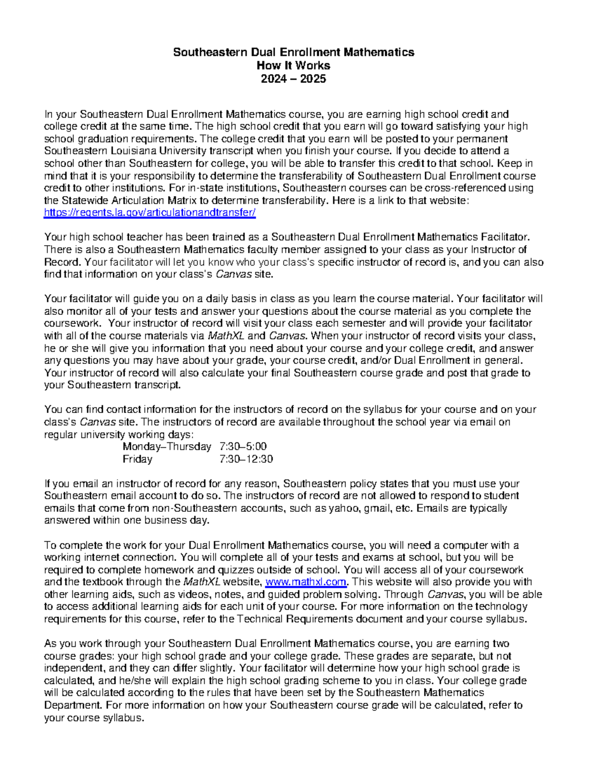 How it Works - mmmmmmmmmmmmmmmmmmmm - Southeastern Dual Enrollment ...