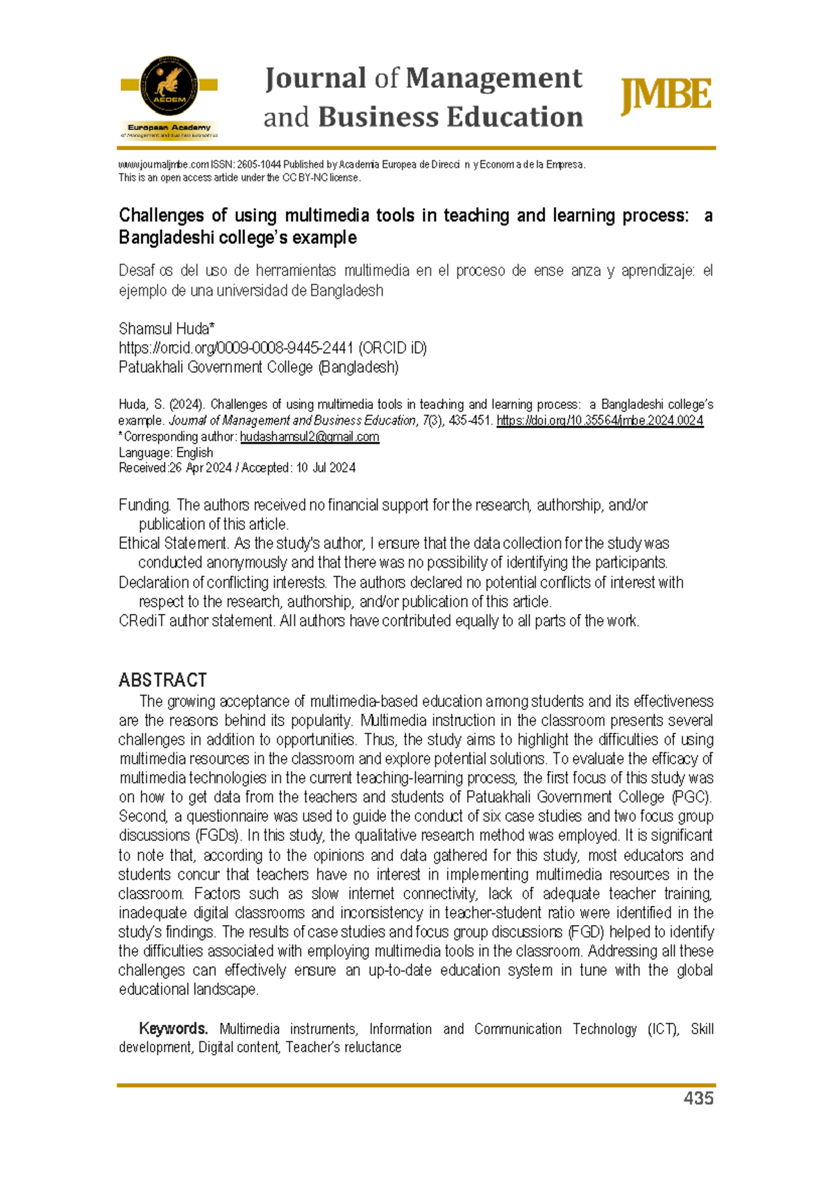 Challenges of Multimedia Tools in Education: A Case Study of PGC - Studocu