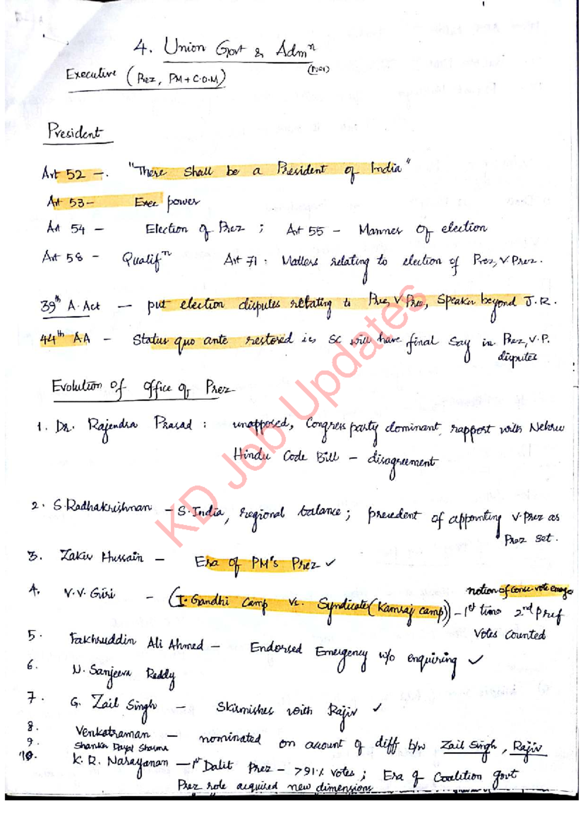 Polity Notes for KD Course: Comprehensive Study Guide - Studocu