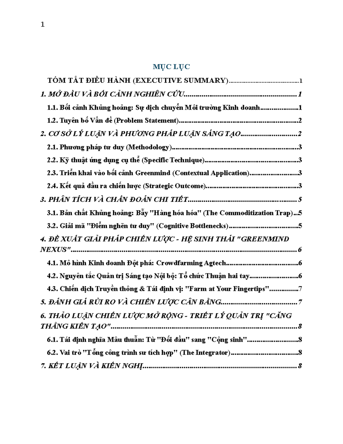 Báo cáo Nghiên cứu Chiến lược Kinh doanh - Doc3 - Studocu