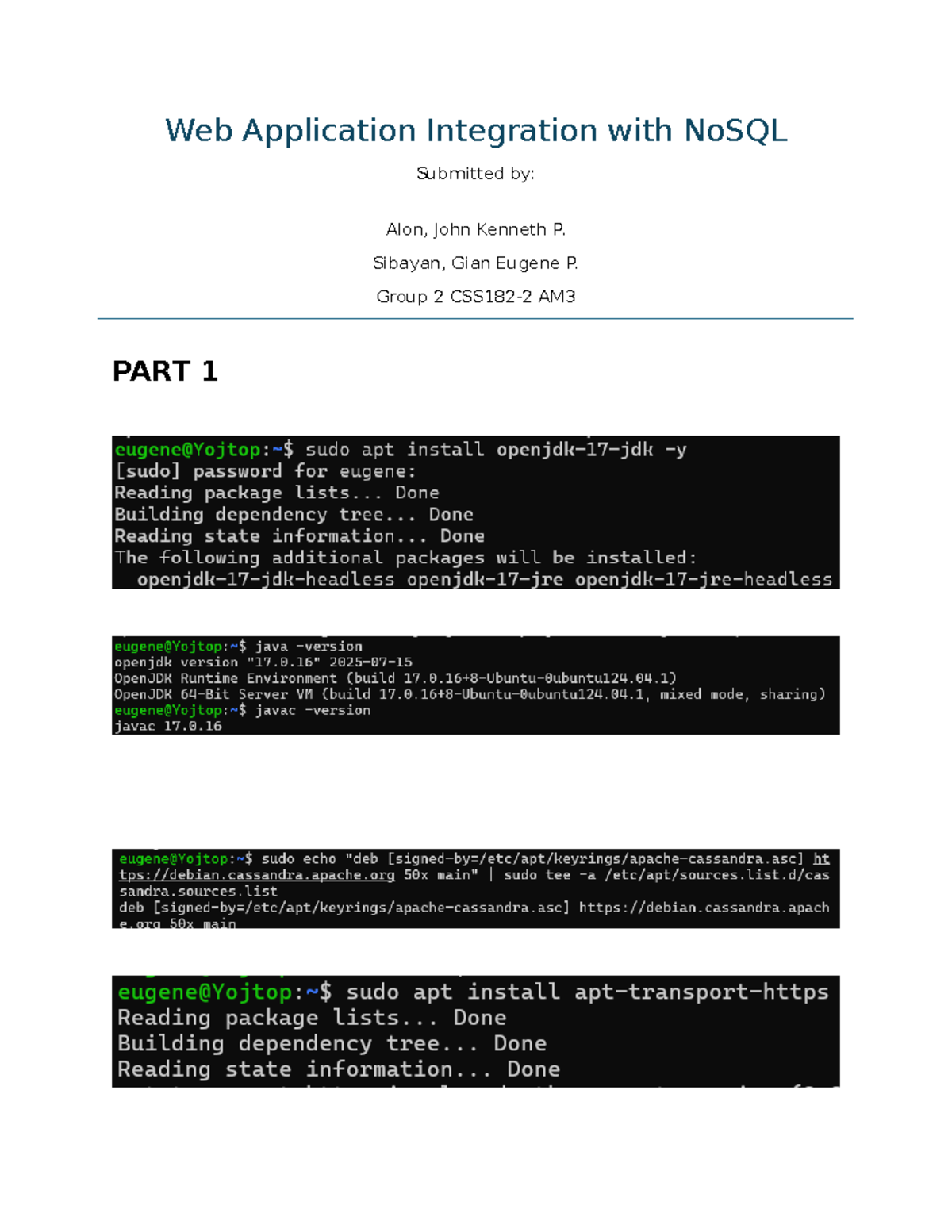 Web Application Integration with No SQL - Web Application Integration ...