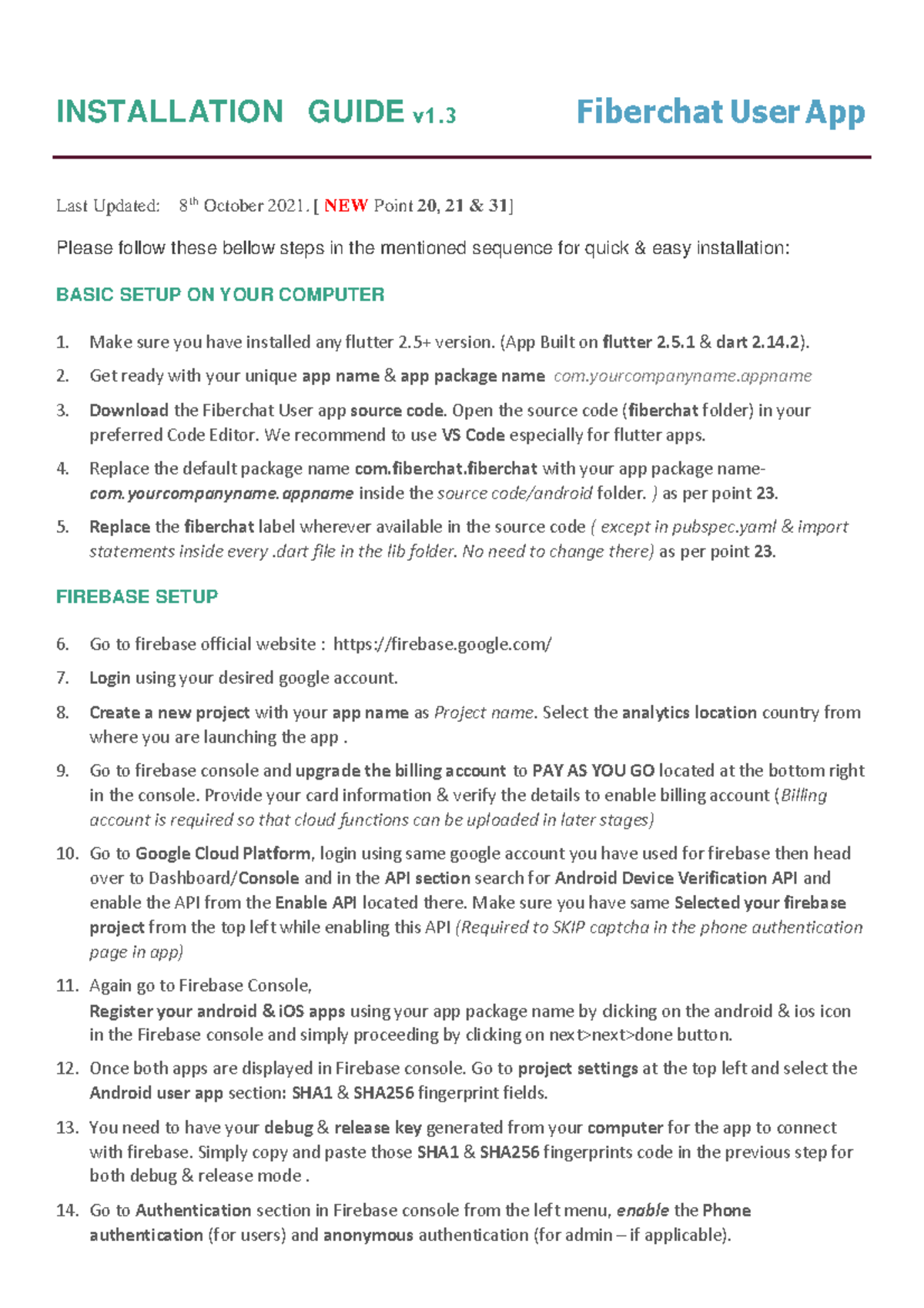 Installation Guide v1 - agora setup 3 - INSTALLATION GUIDE v1 Fiberchat ...