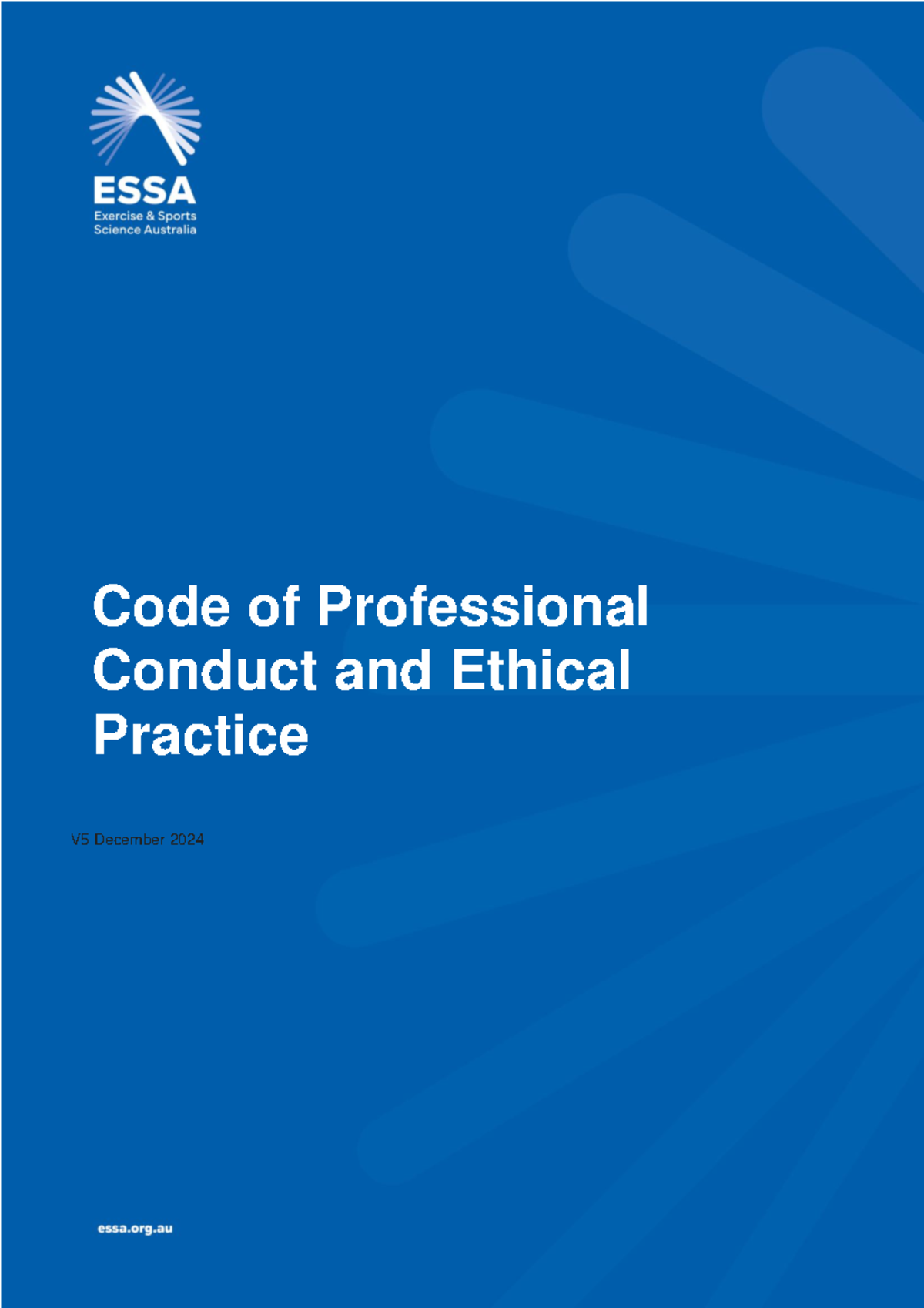 ESSA Code of Professional Conduct & Ethical Practice V5 - Dec 2024 ...