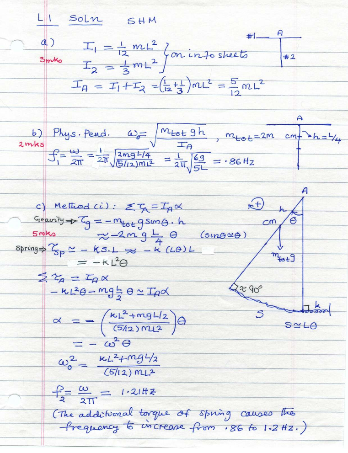 Apsc112-2022 final exam solutions for shm and electromagnetism - Studocu