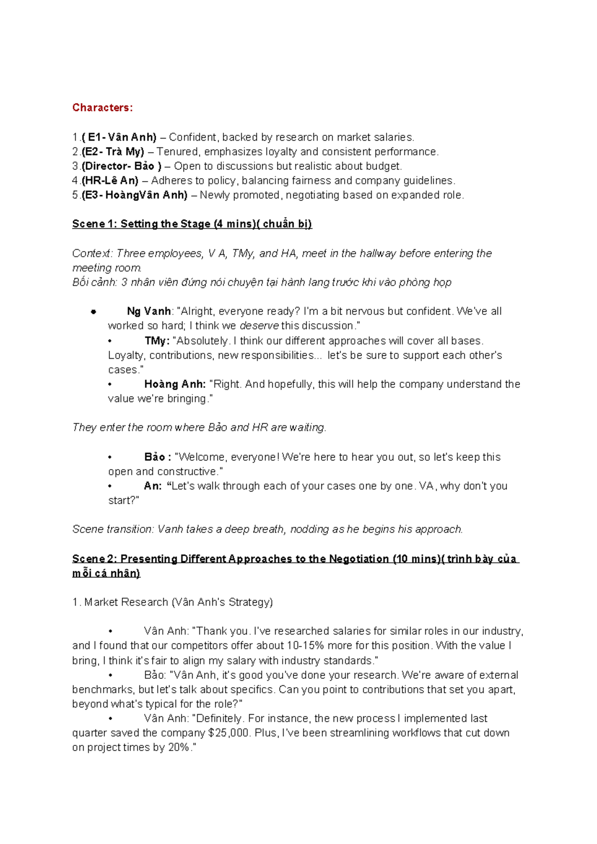 Negotiation Strategies for Salary Adjustments: Script for Employees ...