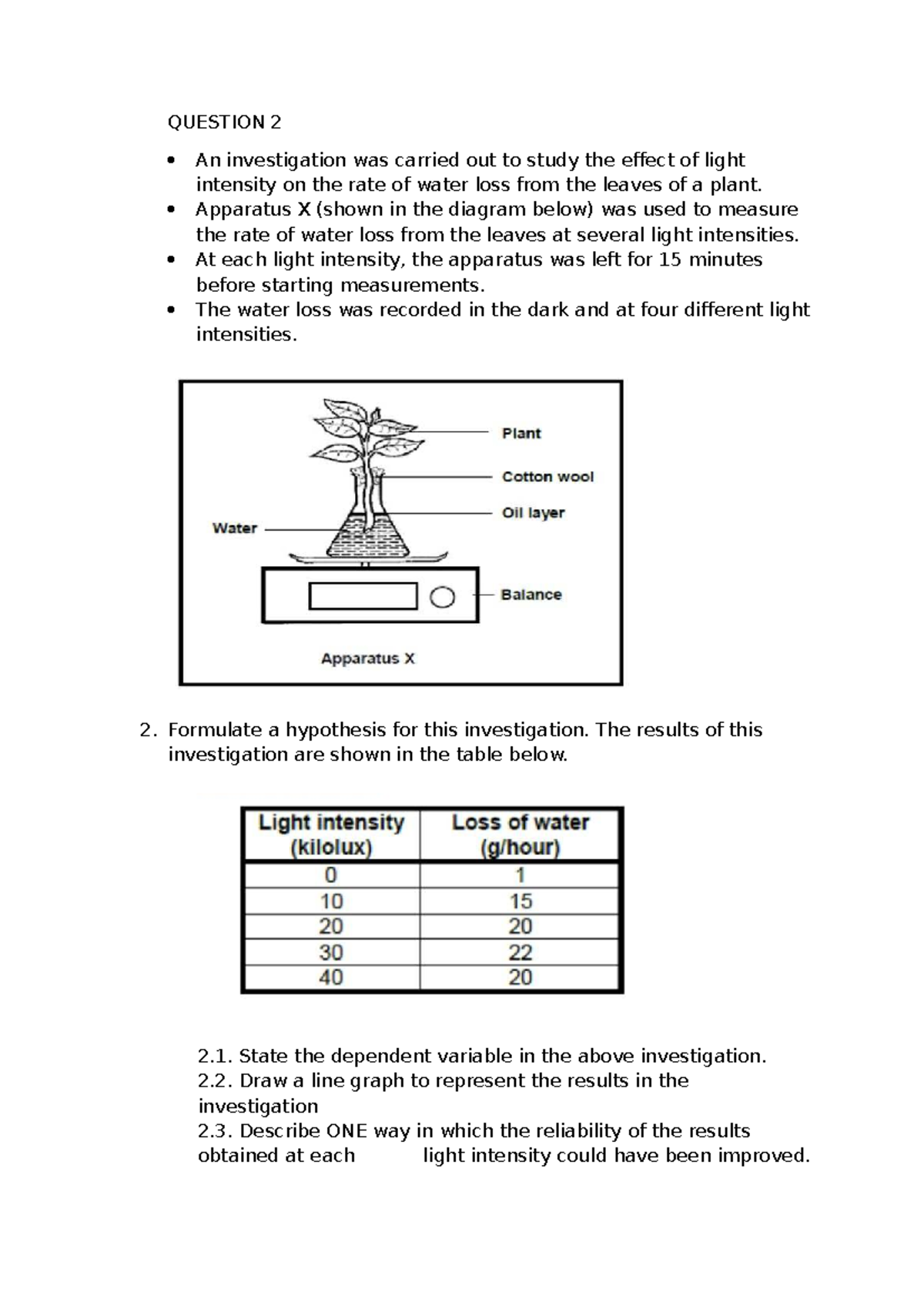 BIO101: Activity 1 - Scientific Method Practice Questions - Studocu