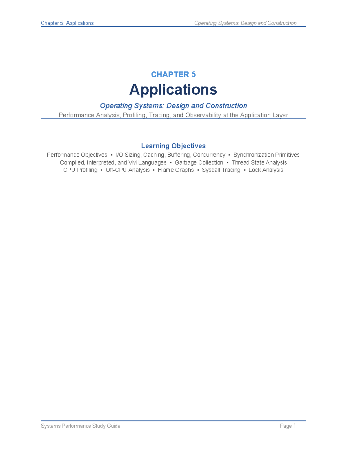 Chapter 5: Applications in Operating Systems Design and Construction ...