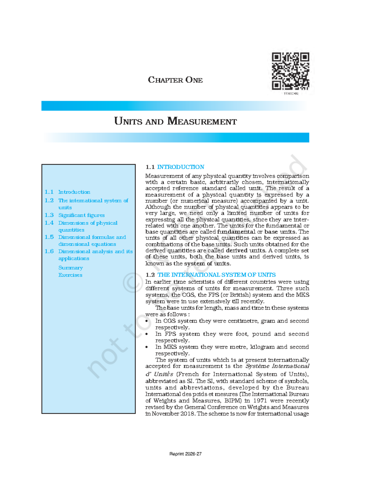 PHYS 101: Chapter 1 - Units and Measurement Overview - Studocu