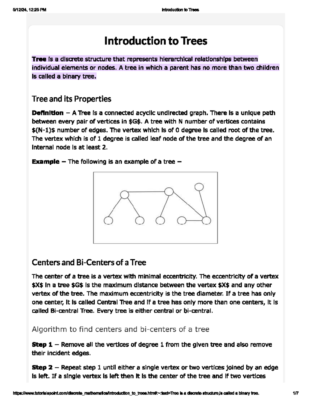 DM trees - notes - Maths - Studocu