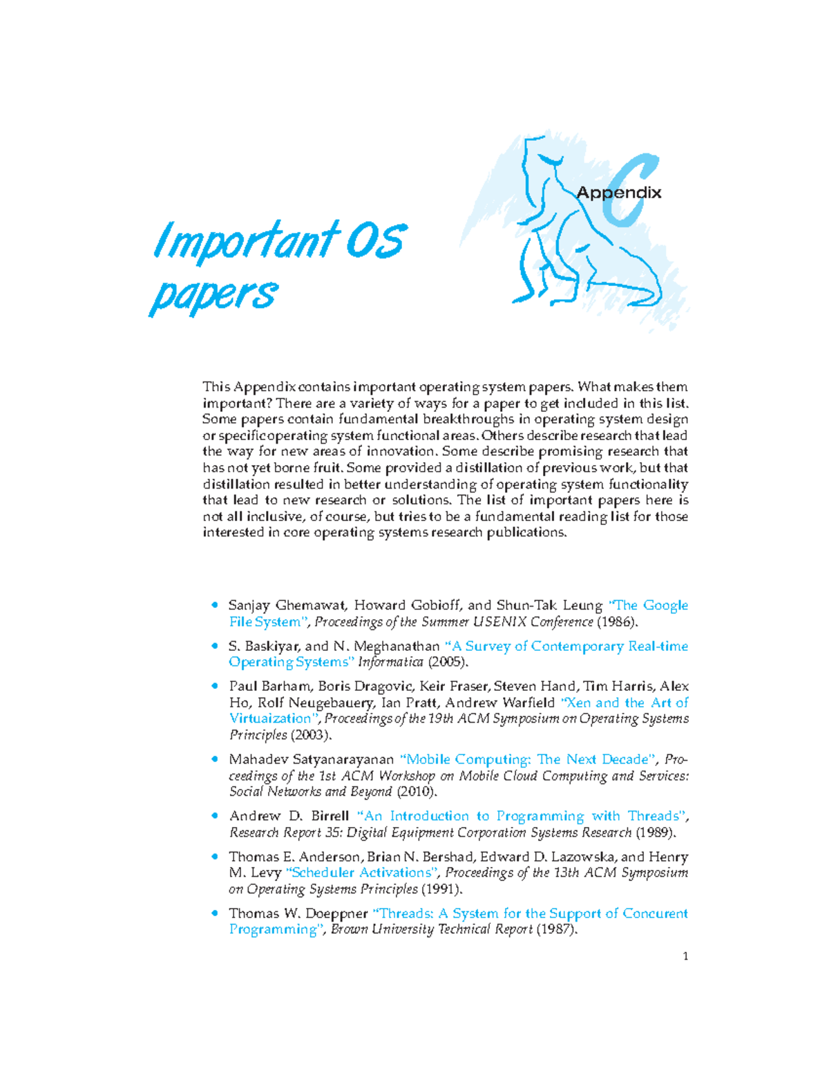 Important OS Papers: Key Research in Operating Systems - Studocu