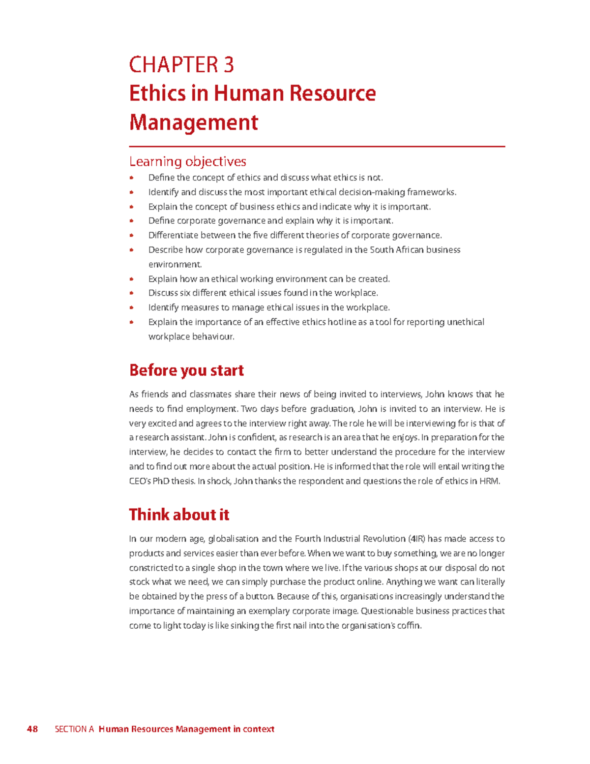 CHAPTER 3 Ethics in Human Resource Management: Key Concepts and ...
