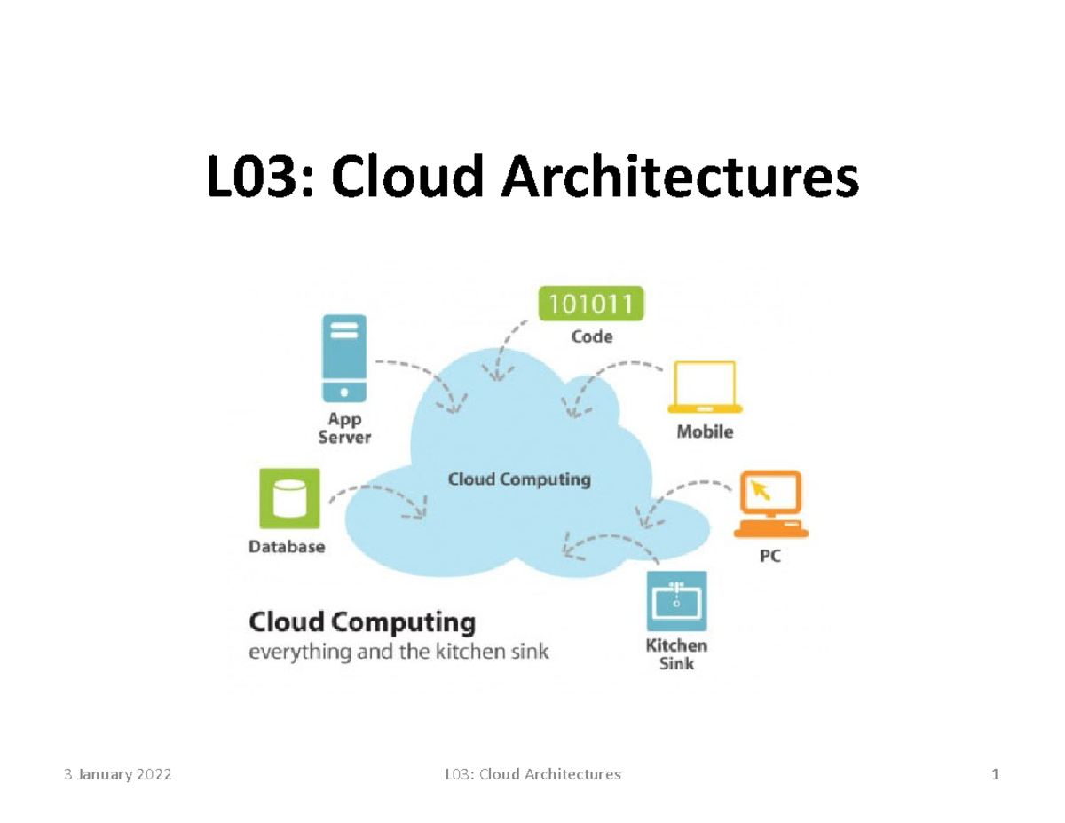 L03: Cloud Architectures - Elasticity & Scalability in Cloud Systems ...