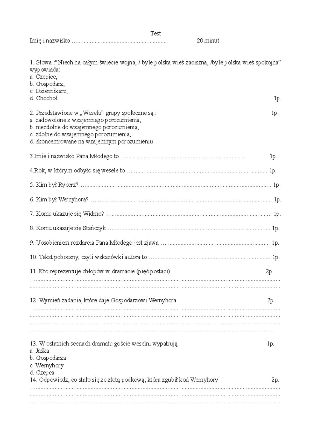 Tango Sprawdzian Z Treści Chomikuj www.studocu.com