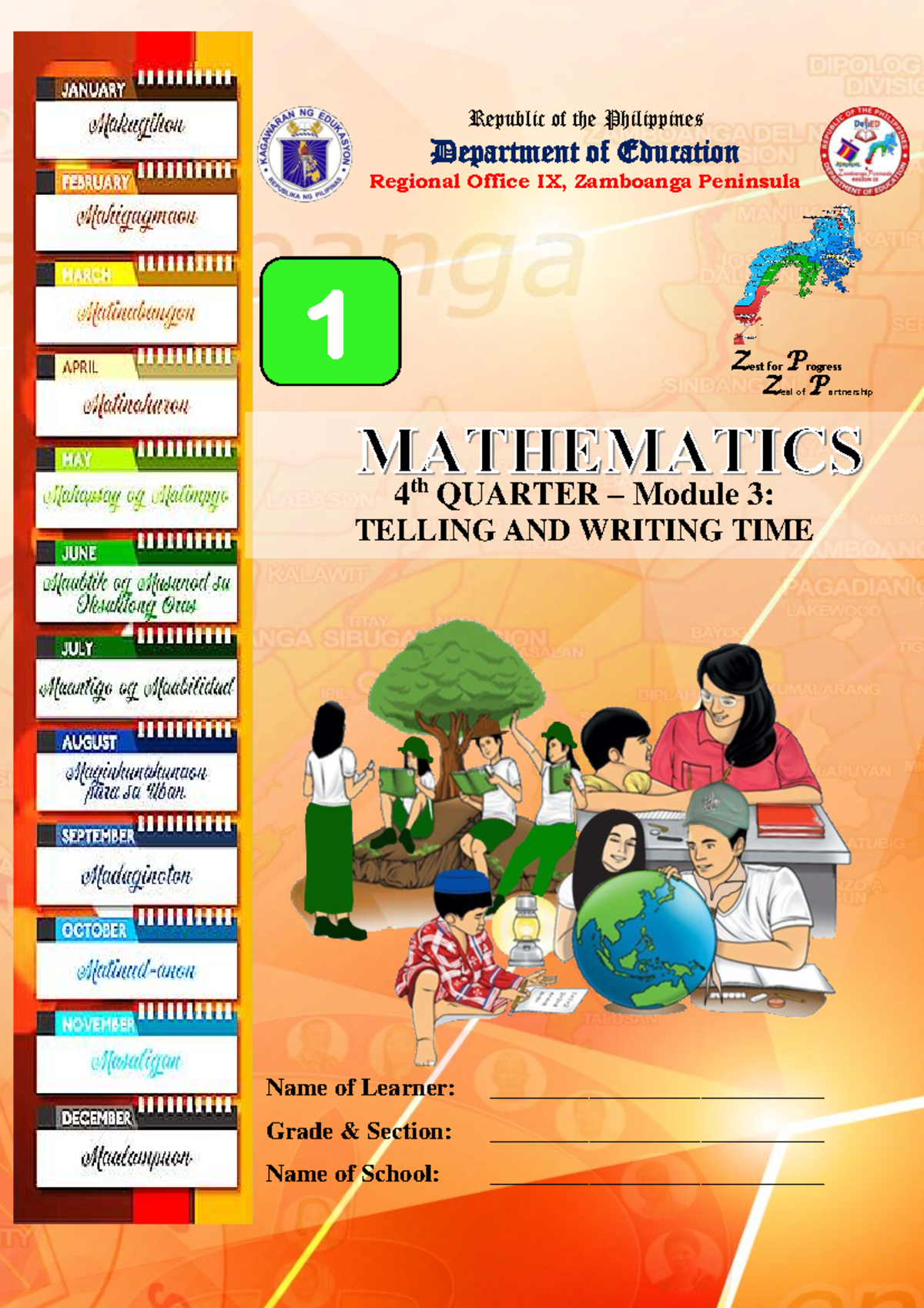 G1 Math Q4 M3: Telling and Writing Time Module - Studocu