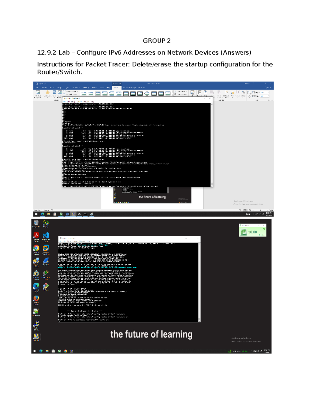 Lab 12.9.2 - Configuring IPv6 Addresses on Network Devices - Studocu