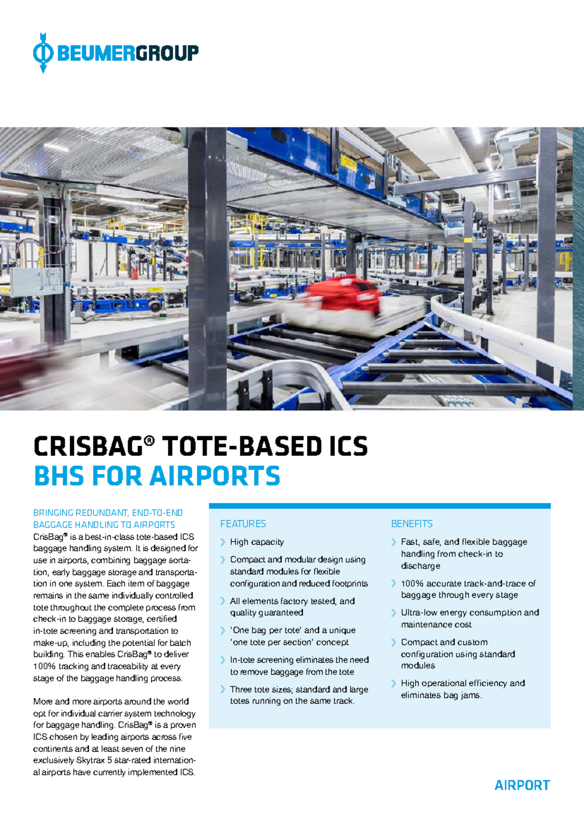 ICS BHS: Advanced Baggage Handling System for Airports - Studocu