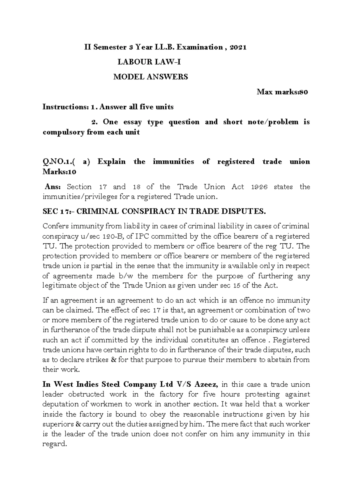 IPC 4TH SEM - Notes for 4th and 5 th semester of course BA LLB ...