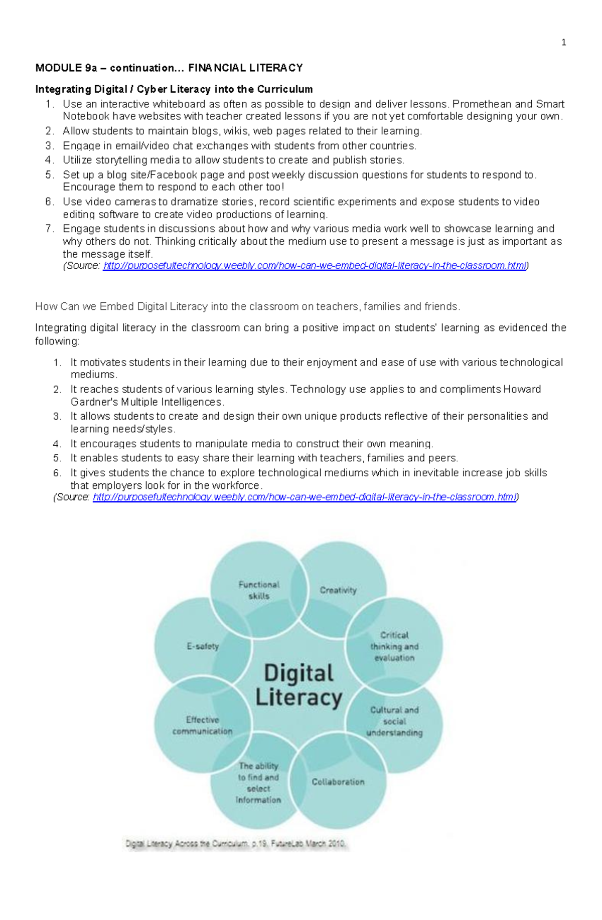 Module 9a: Enhancing Financial Literacy with Digital Cyber Literacy ...