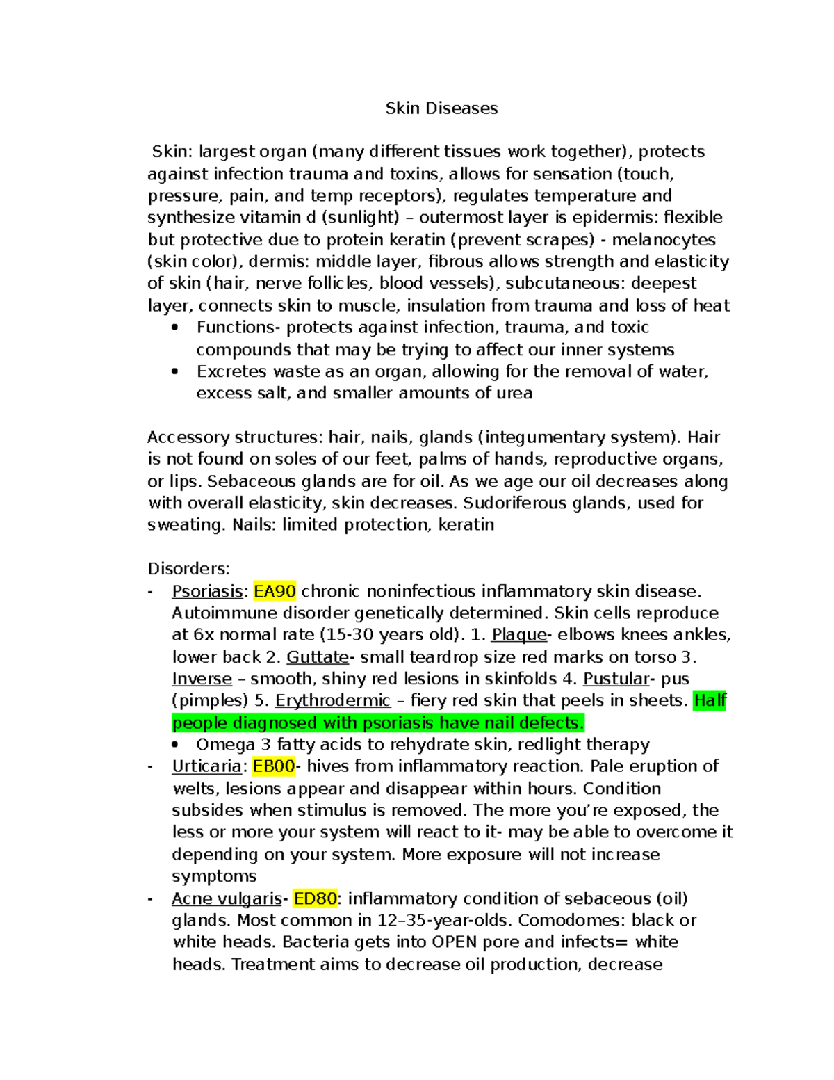 Skin Diseases Overview: Signs, Symptoms, and Treatments - Medical Notes ...