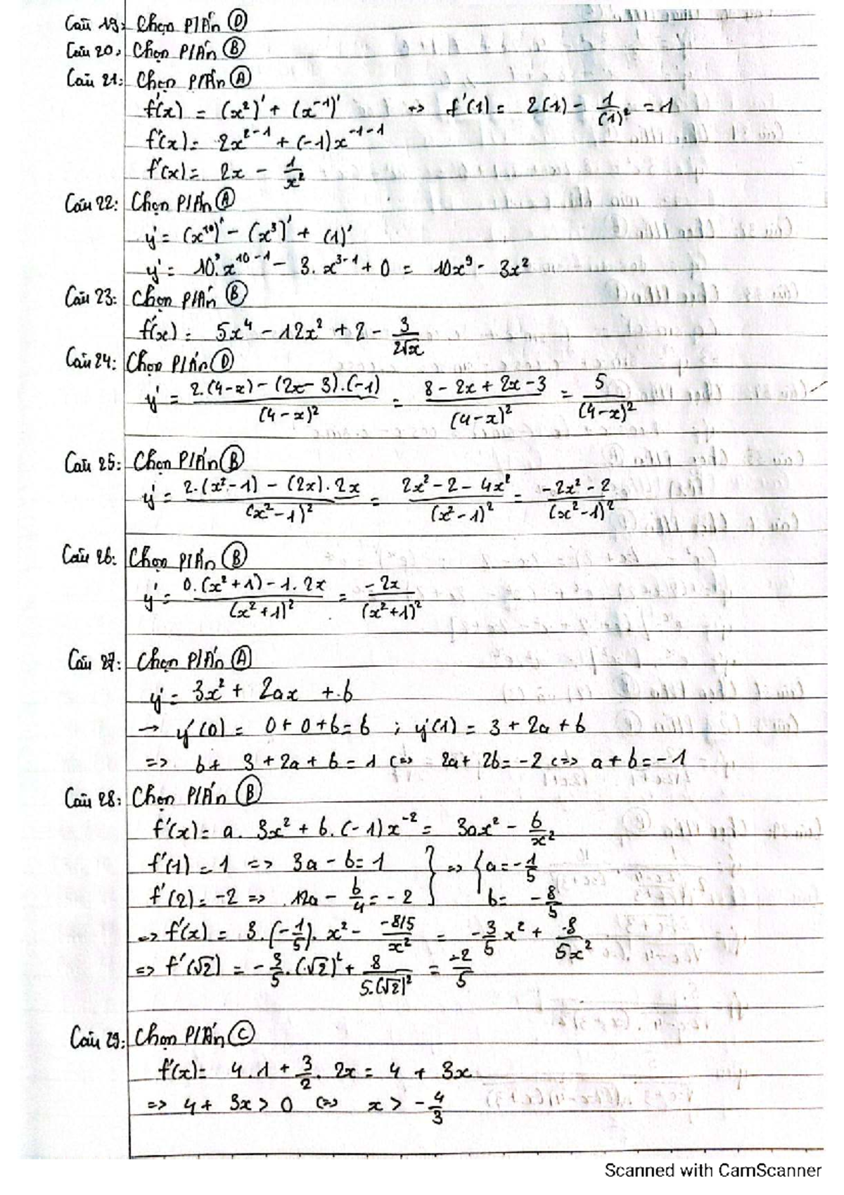 Mathematics Study Notes: Chan Plan A, B, C, D (2025) - Studocu