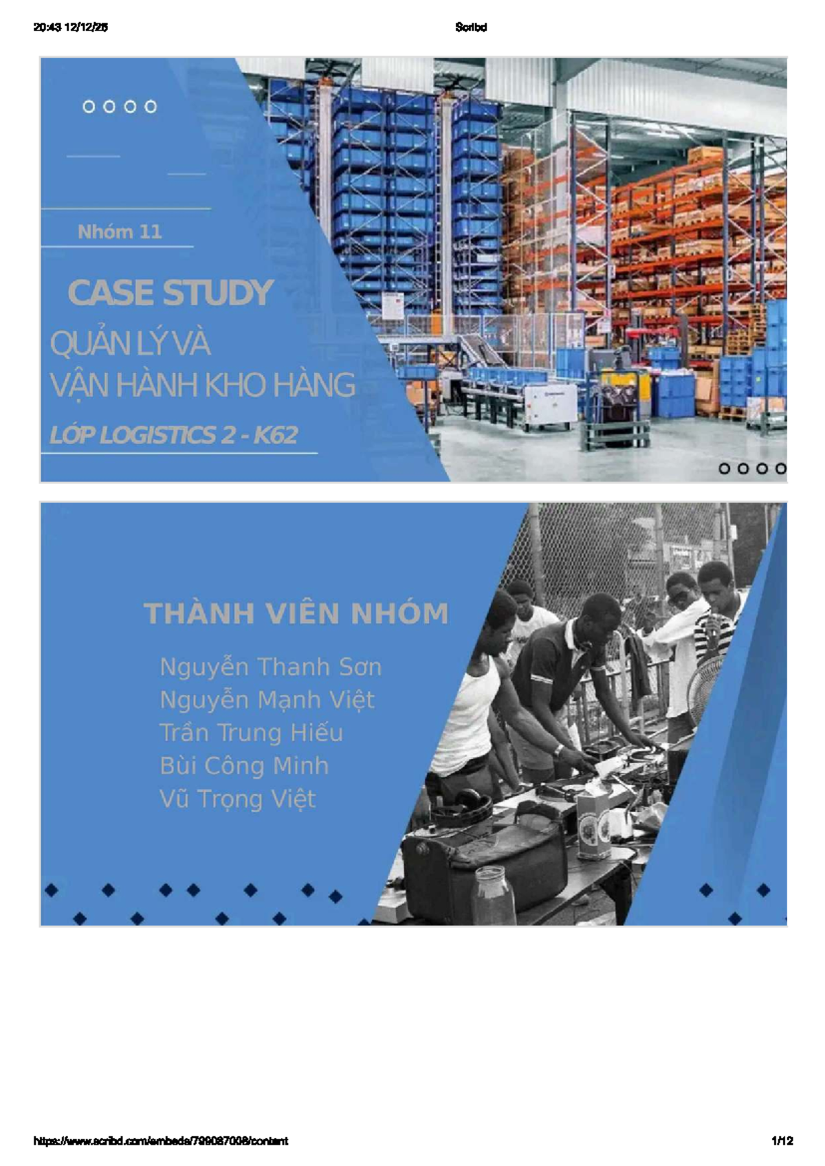 LOGISTICS 2 K62: Case Study on Warehouse Management Challenges - Studocu