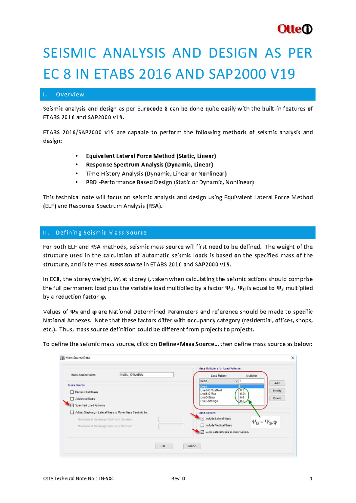 Seismic Analysis & Design Using ETABS 2016 & v19 per EC8 - Studocu