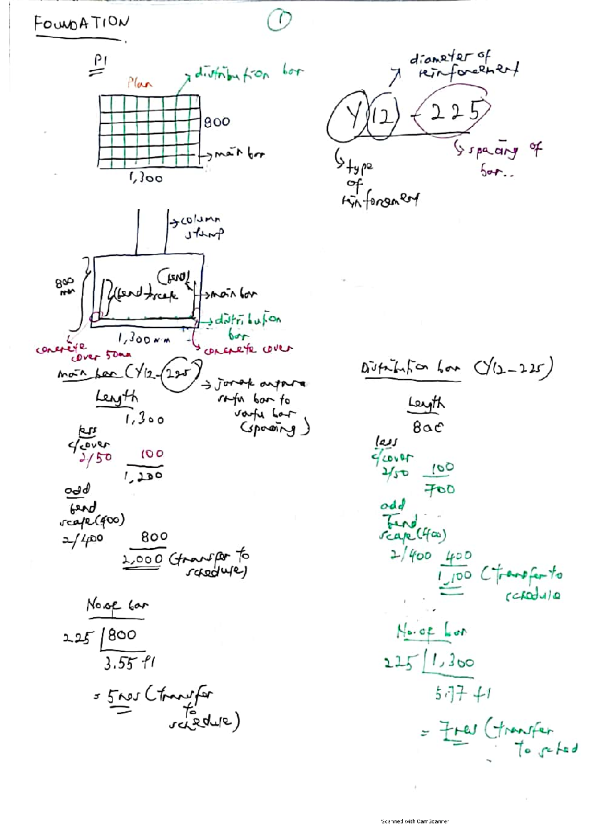 Reinforcement Notes for FOUNDA 1: Column Stump & Ground Beam - Studocu